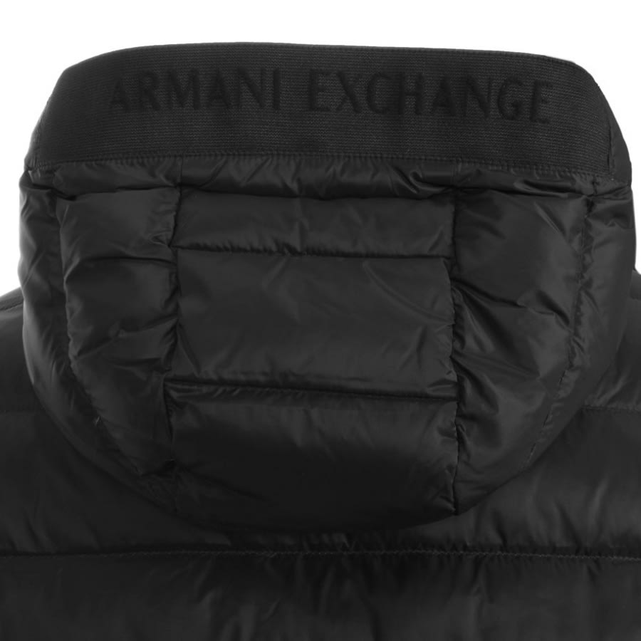 Alternative Image for ProductArmani Exchange Hooded Down Jacket Black3